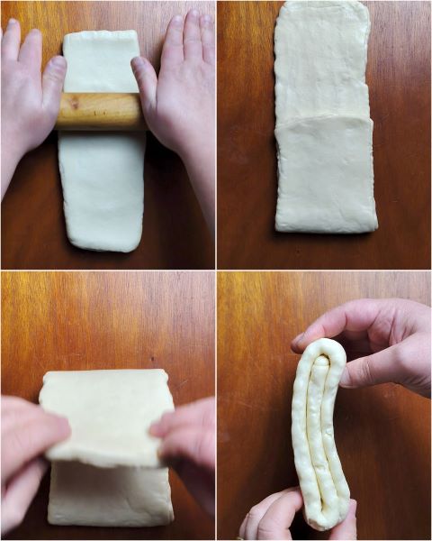 make the 3-fold and let it rest in the freezer