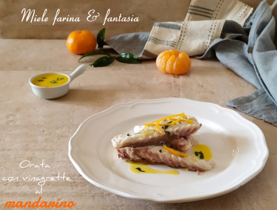 Baked Sea Bream with Mandarin Sauce