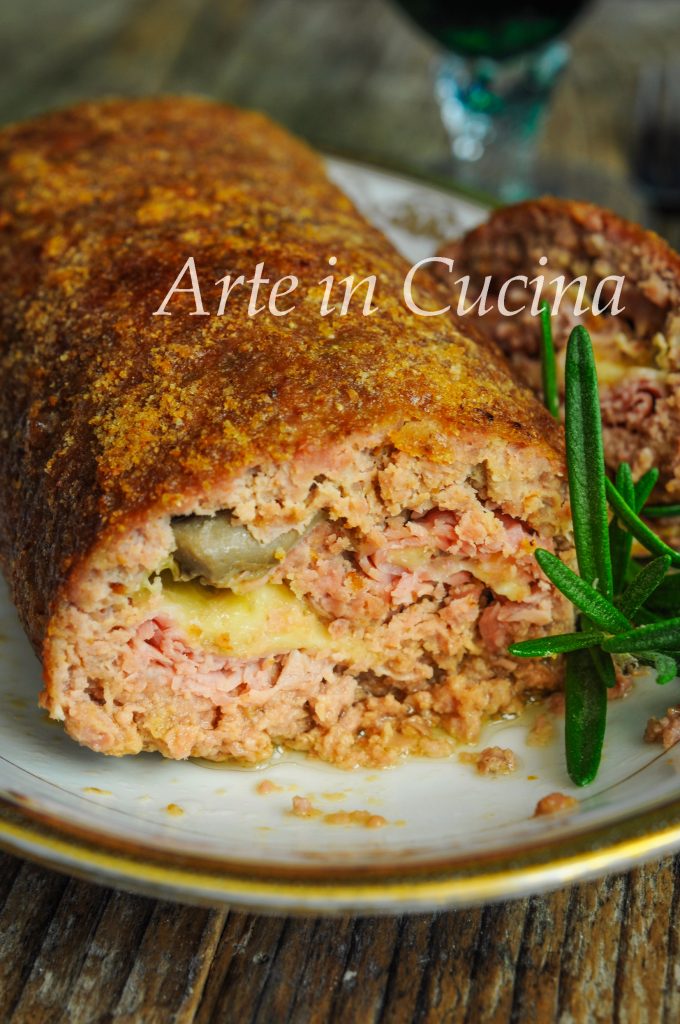 Mushroom and Ham Meatloaf Quick Recipe Vickyart Art in Cooking