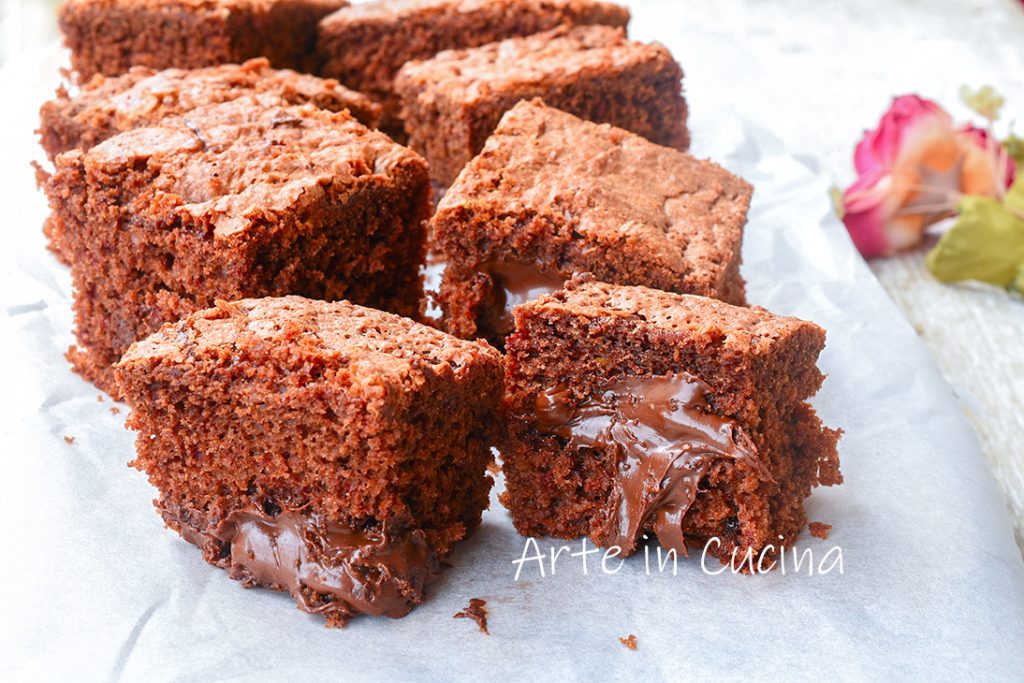 Nutella Brownie Cake