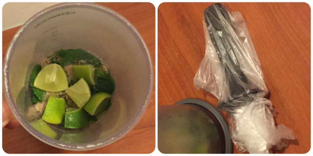 octopus marinated mojito pesto