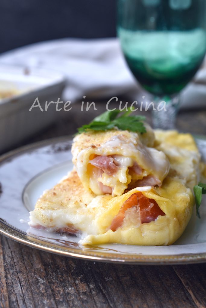 Pancake Tray with Speck and Stracchino