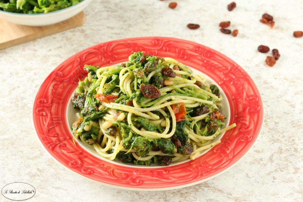 Pasta with Broccoli Rabe, Raisins, and Pine Nuts