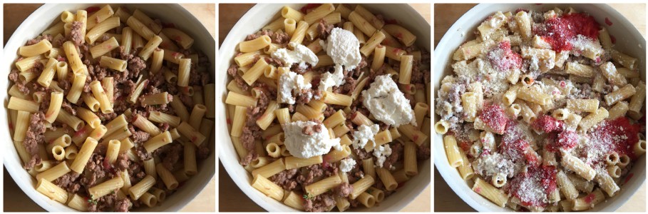 pasta with tomato - procedure