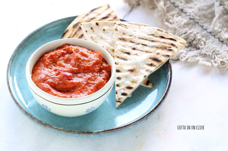 ajvar, the traditional Balkan sauce made with peppers and eggplants