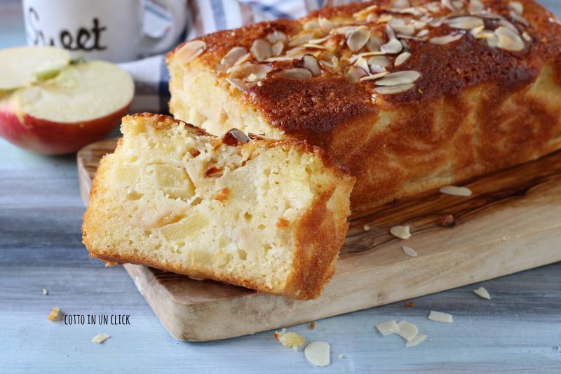 apple and jam loaf cake very soft
