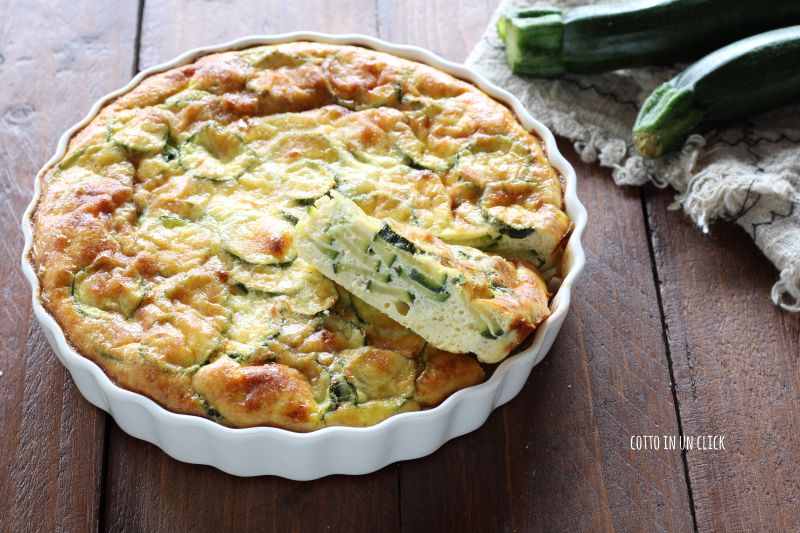 baked zucchini and ricotta frittata