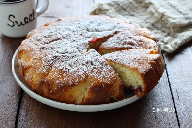 cake with jam in the batter