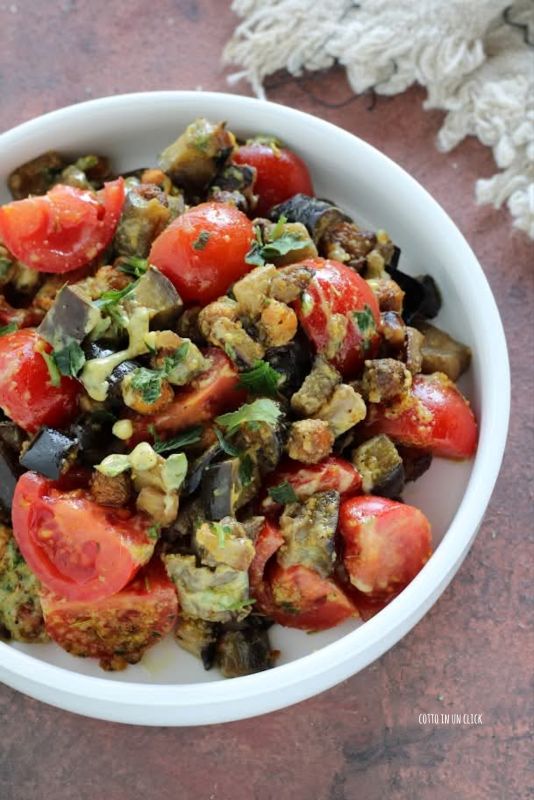chickpea and eggplant salad