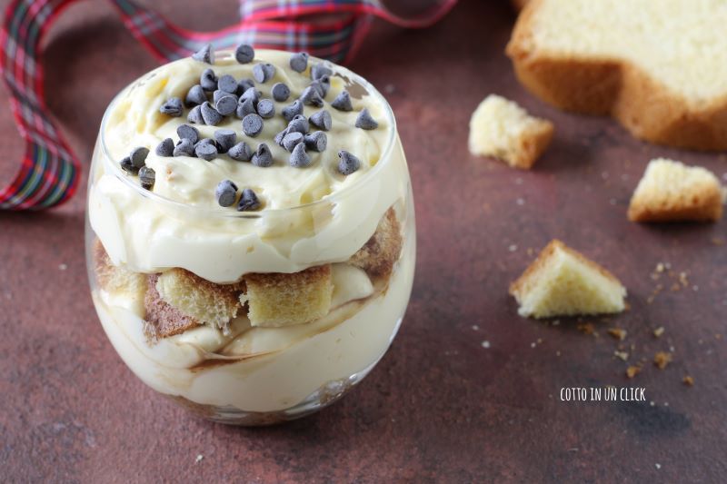 Mascarpone and Pandoro Cup, Quick and Delicious Christmas Recipe