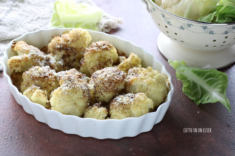 oven-baked cauliflower without bechamel