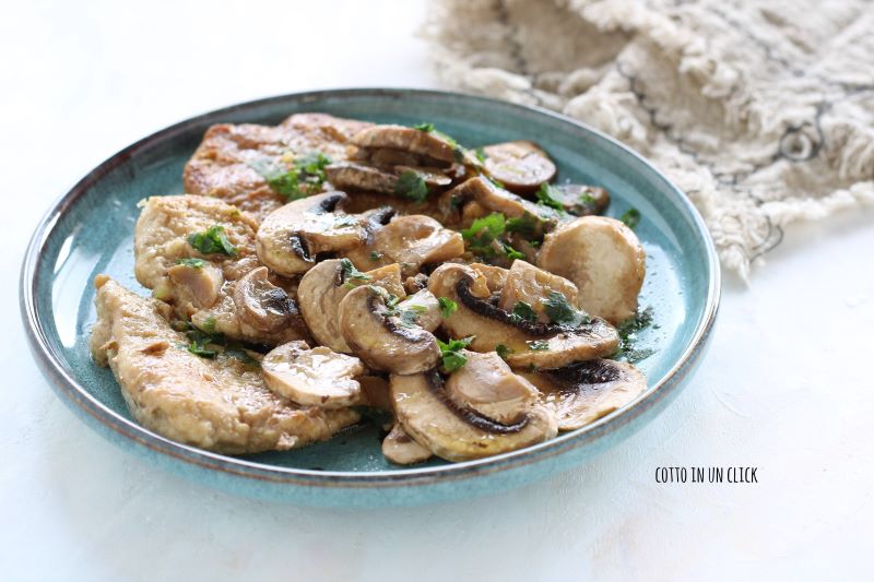pork loin scallops with mushrooms and Marsala