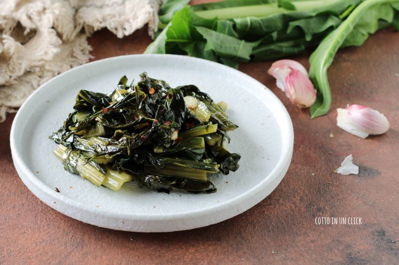sautéed chicory simple and quick side dish