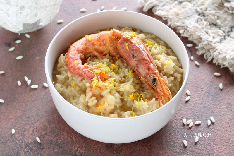 Shrimp and Citrus Risotto in Pressure Cooker