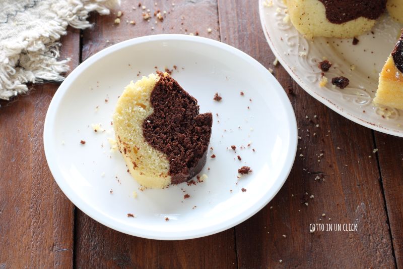 Two-Tone Bundt Cake without Butter