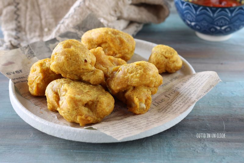 vegetable pakora fritters with cauliflower