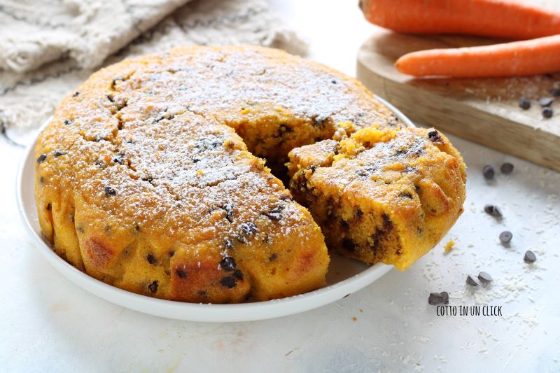 carrot, chocolate, and coconut cake