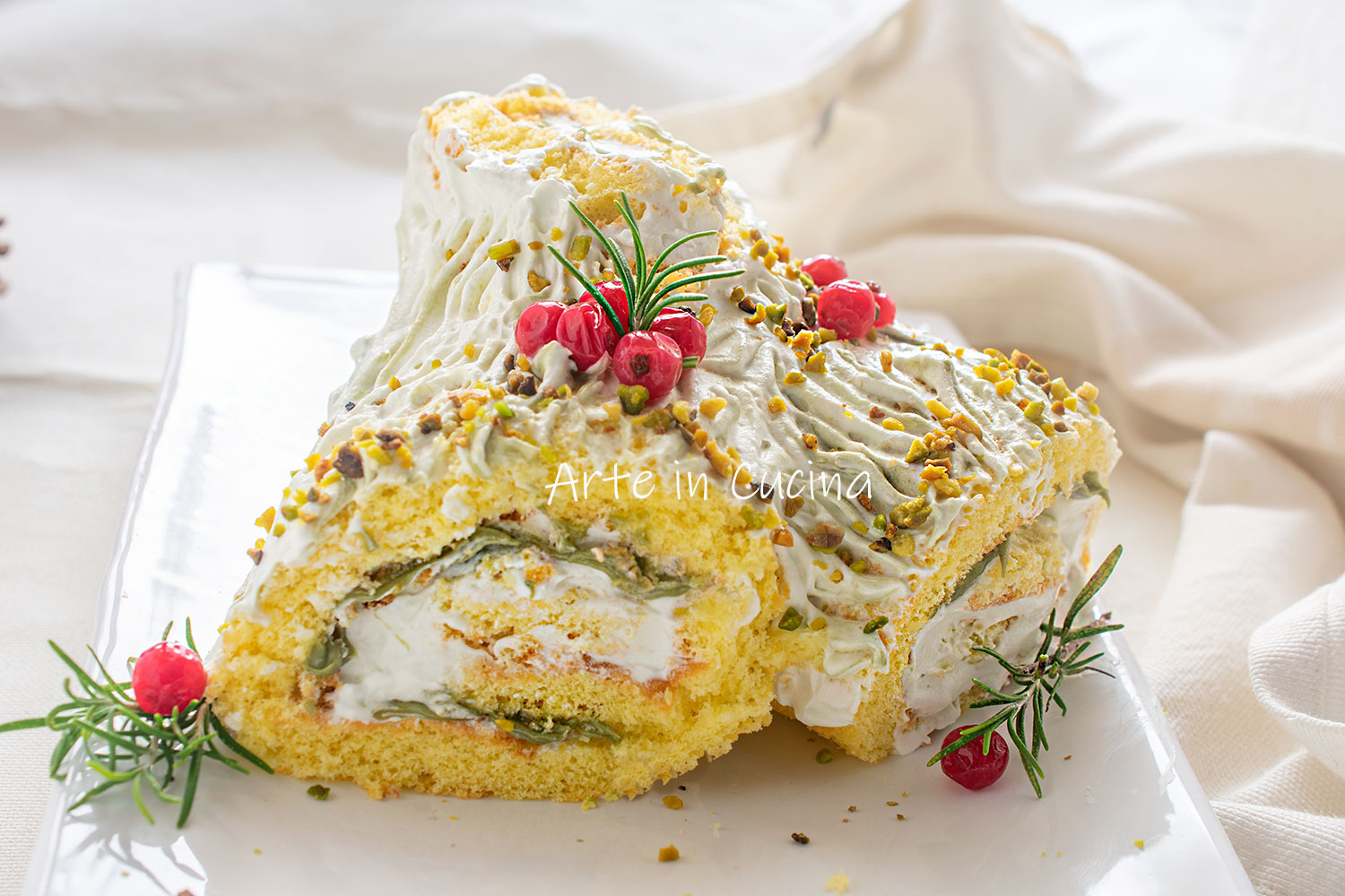 Quick Sweet Pistachio Log