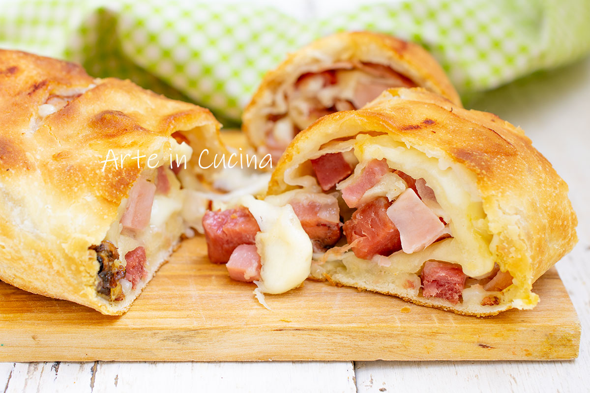 Pizza Roll with Cold Cuts and Cheese