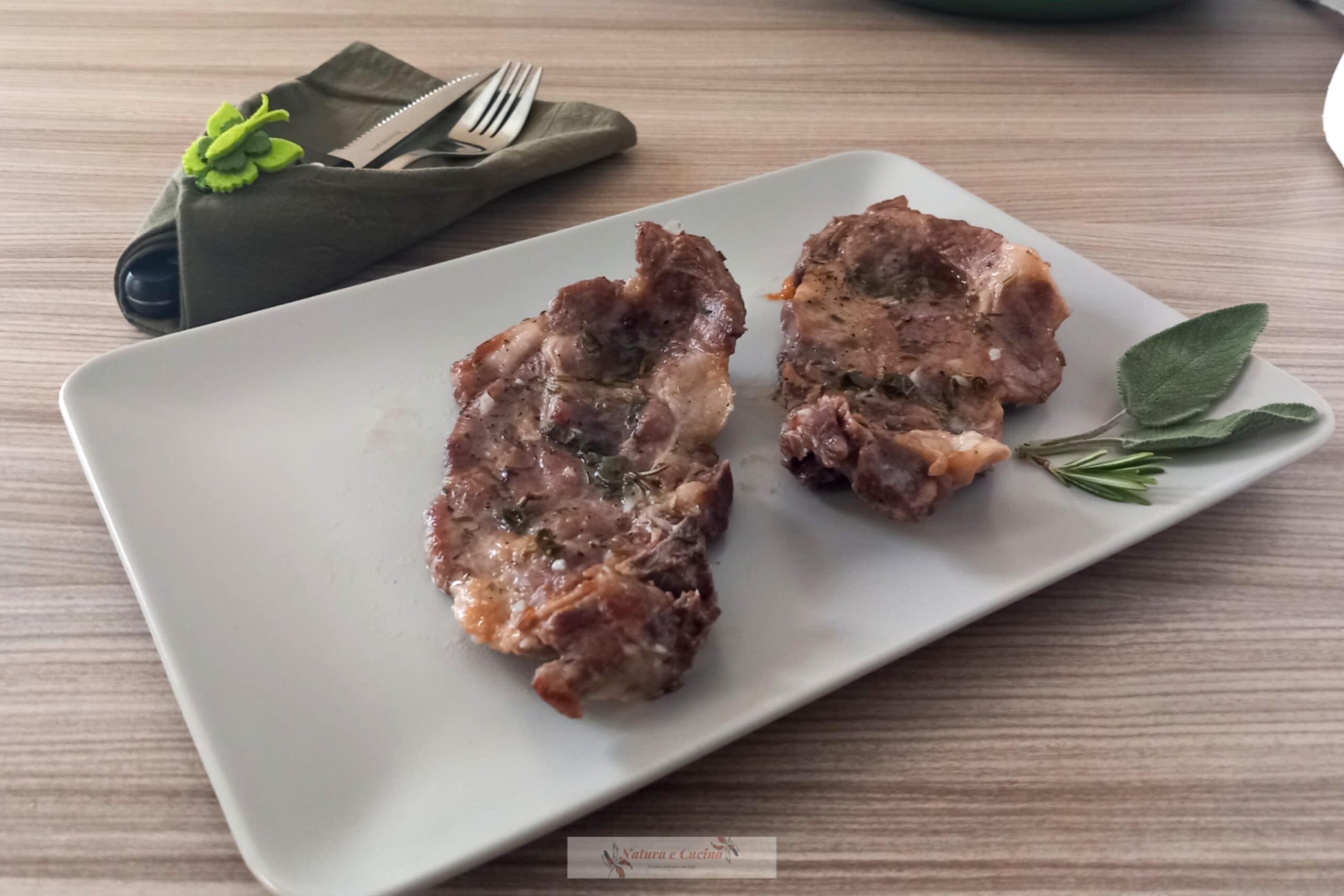 Pork Collar with Herbs and Lemon