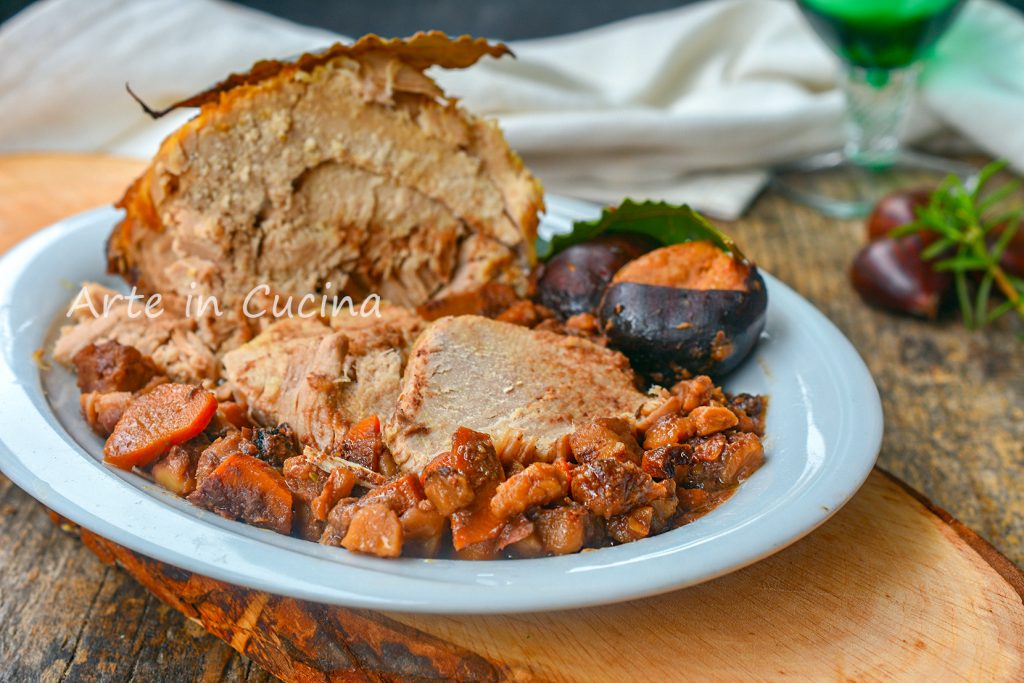 Pork Loin with Chestnuts, simple and tasty main dish