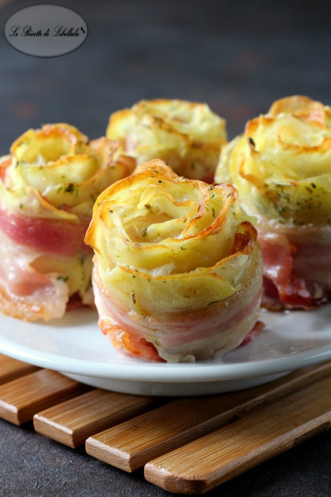 Potato and Bacon Roses