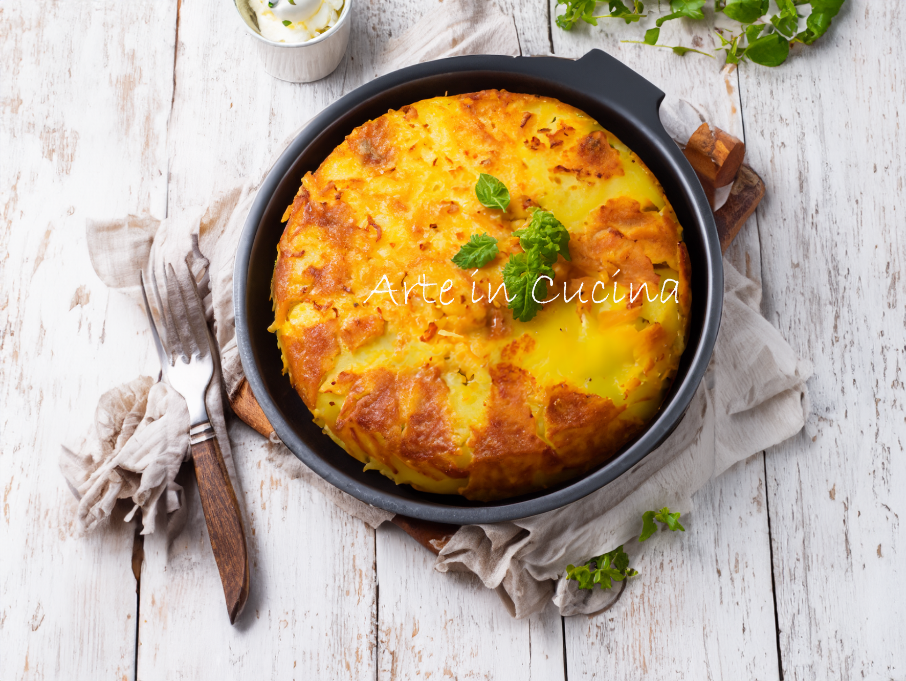 Potato Cake with Mozzarella