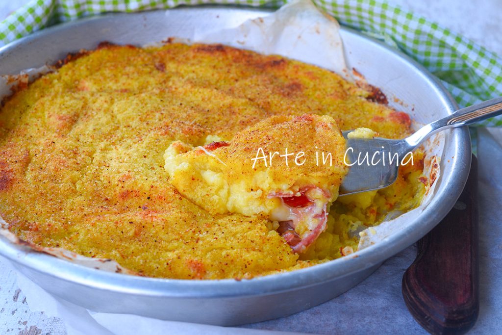 Potato Cake with Speck and Fiordilatte