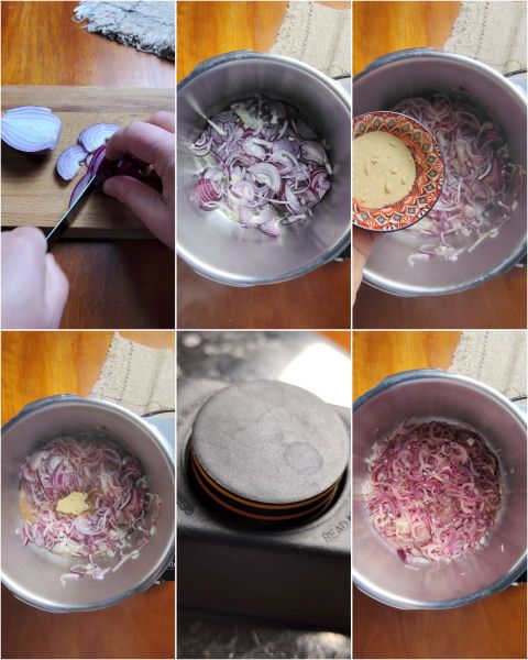 preparation of caramelized onions