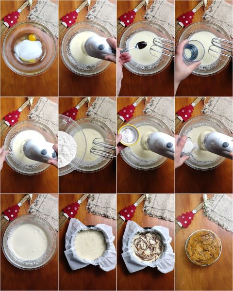 preparation of the Befana cake