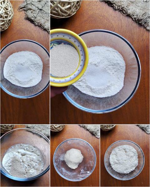 preparation of the first dough