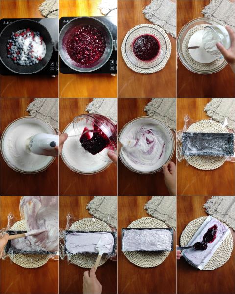 preparation of yogurt semifreddo