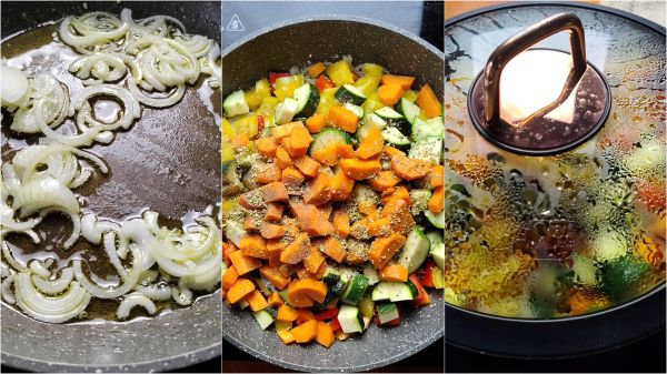 preparing crispy stir-fried vegetables