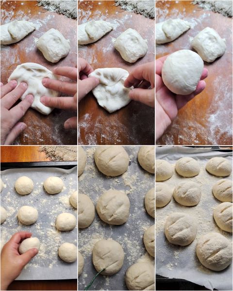 preparing the quick no-knead bread