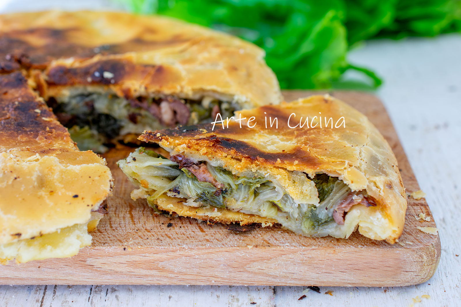 Procidan escarole pizza ancient recipe from grandma