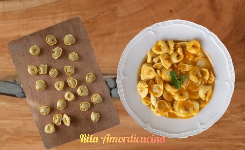 Tortellini with Bresaola and Pumpkin Cream