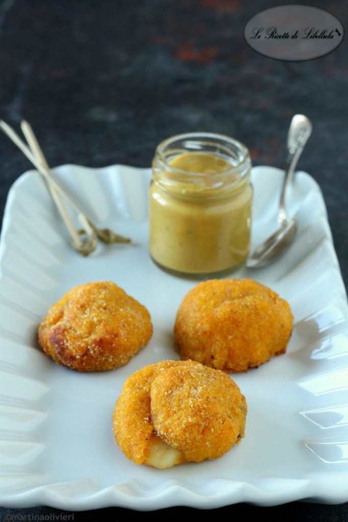 Pumpkin Meatballs with Mustard and Honey Sauce