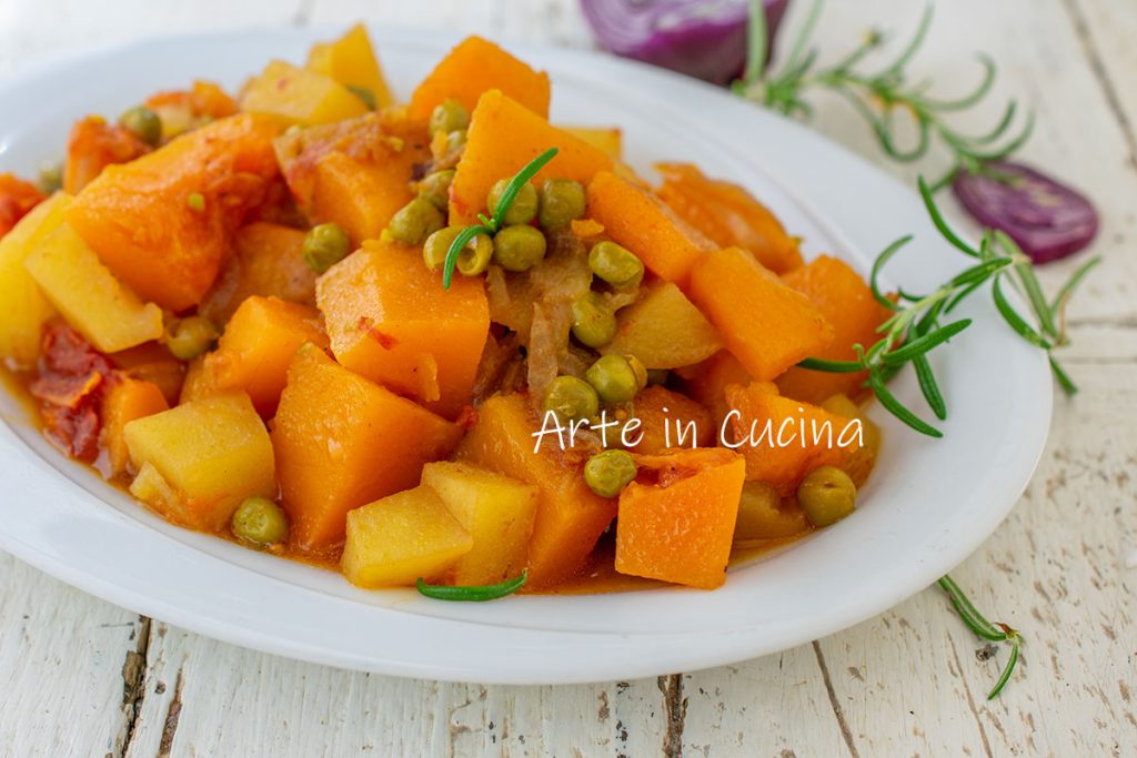 Pumpkin and Pea Stew with Potatoes