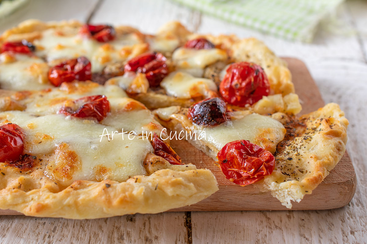 Quick Cherry Tomato and Provola Focaccia