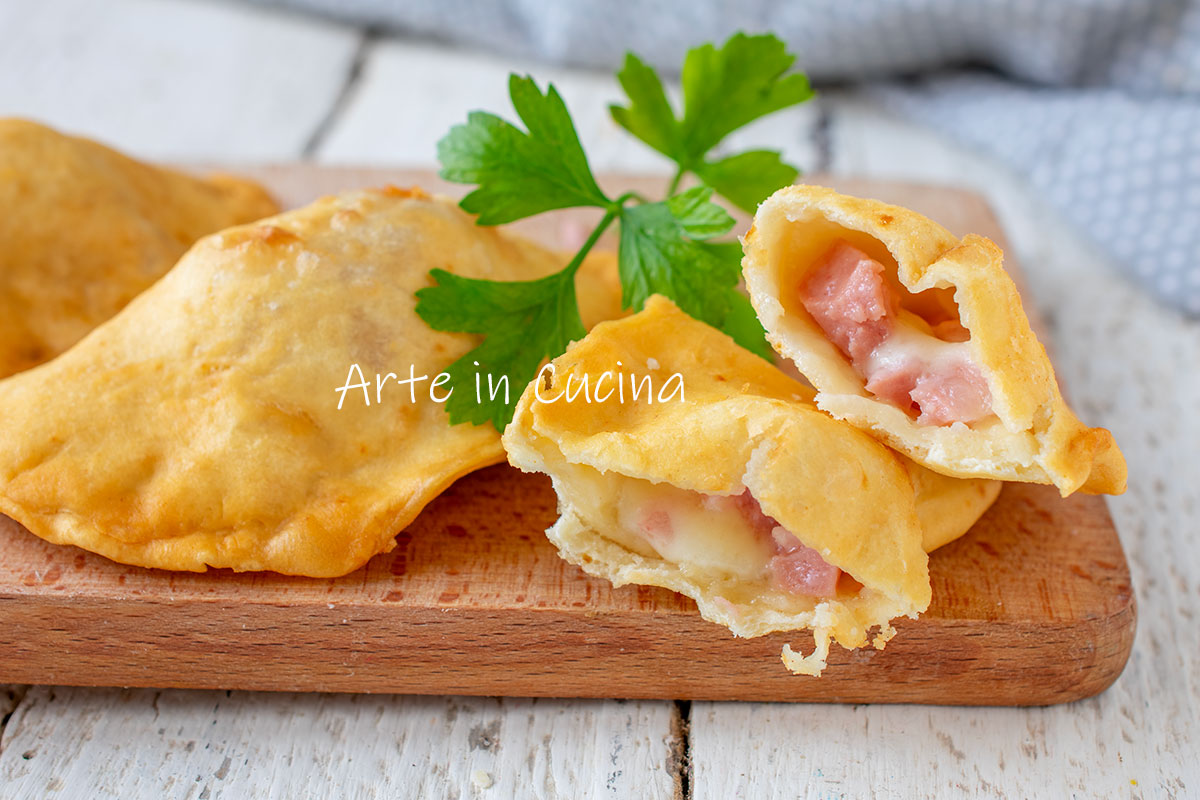 Quick Fried Panzerotti with Mortadella