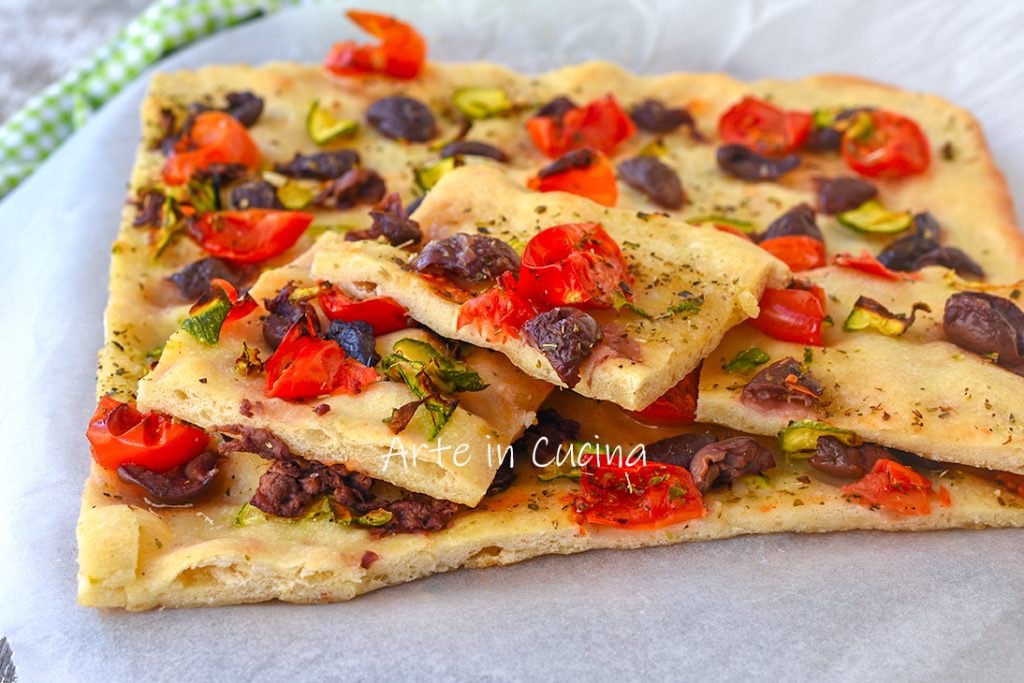 Quick Mediterranean flatbread