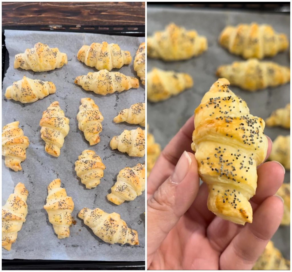 quick puff pastry croissants