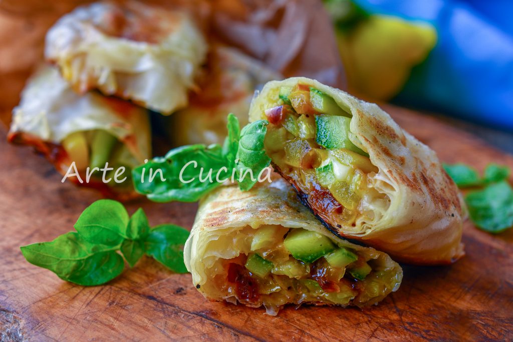 Very Quick Vegetable Rolls in a Pan