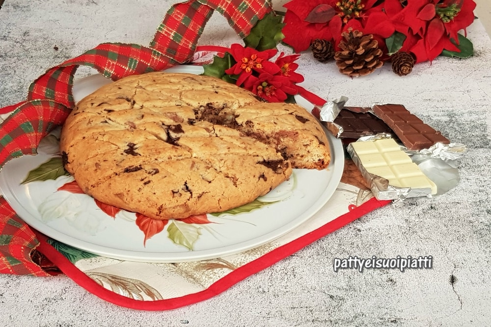 genoese sweet bread with 3 chocolates