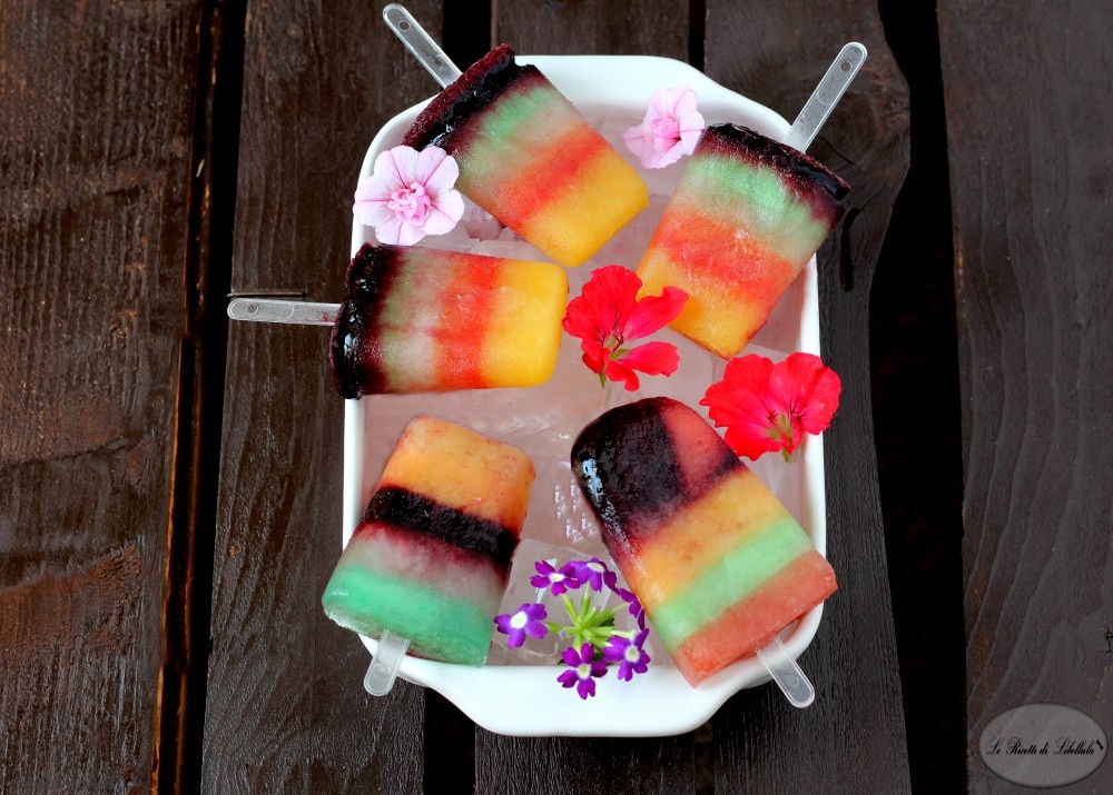 Rainbow Popsicles