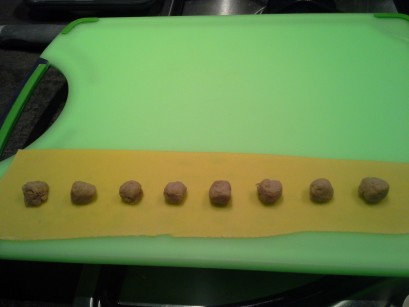 ravioli before sealing