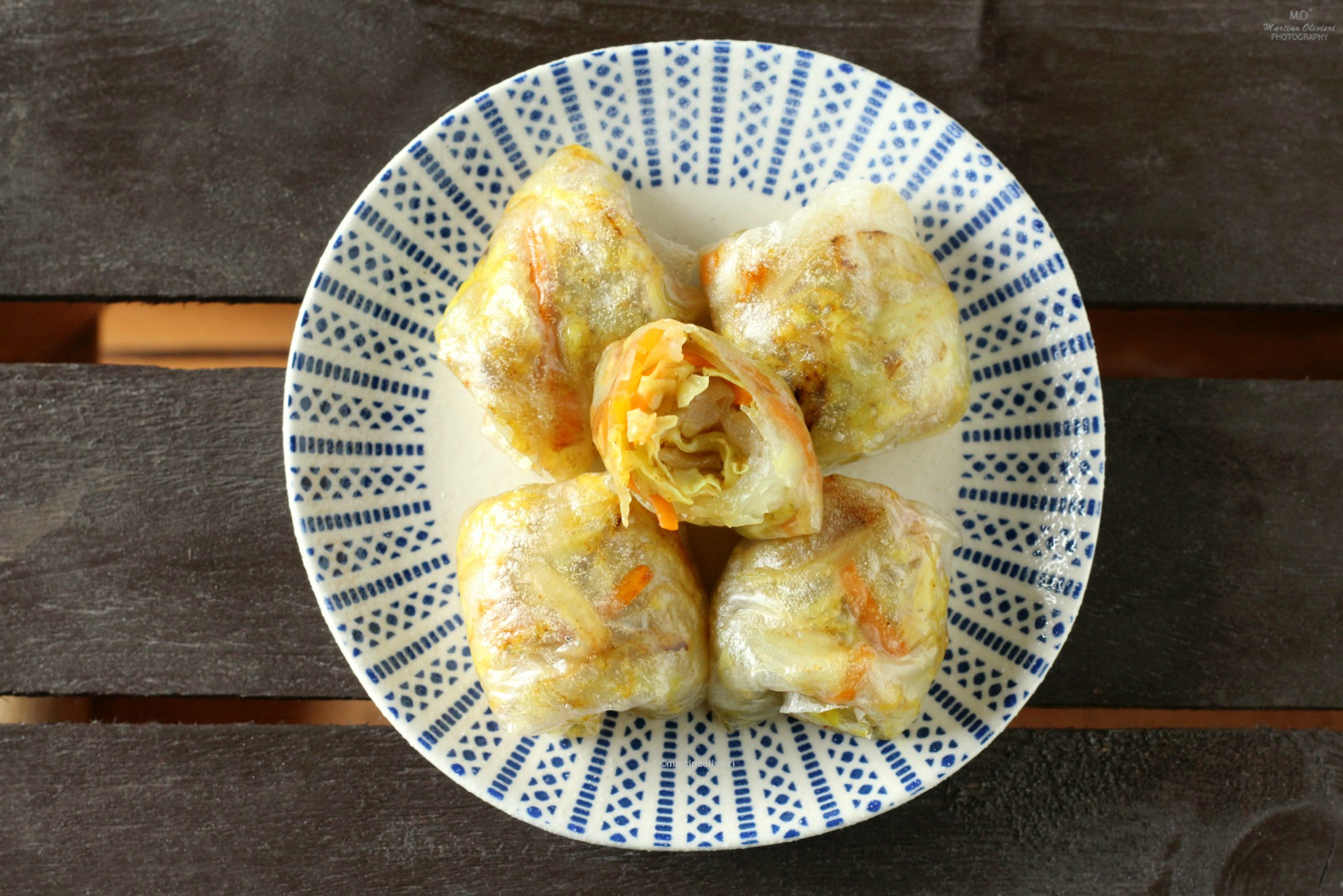 Rice Paper Rolls with Savoy Cabbage and Spiced Fennel
