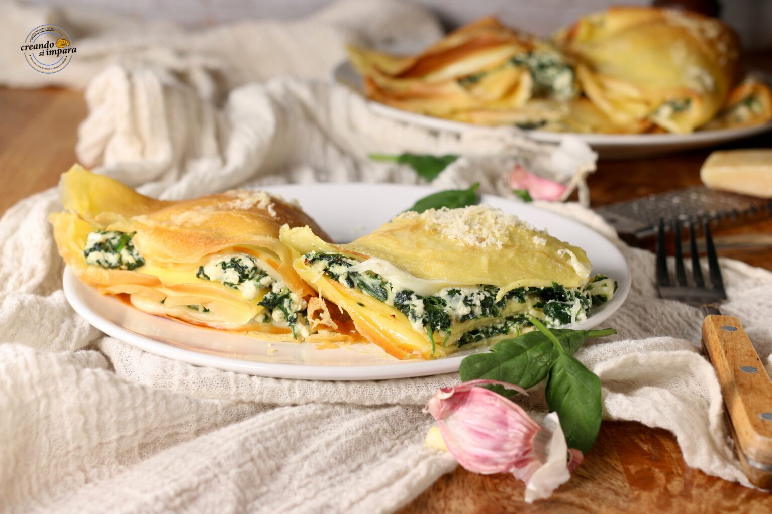 Baked Ricotta and Spinach Crepes: The Vegetarian Recipe with a Melting Heart