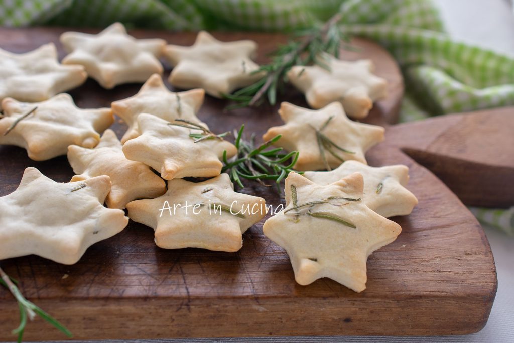 Rosemary Stars Quick Savory Cookies