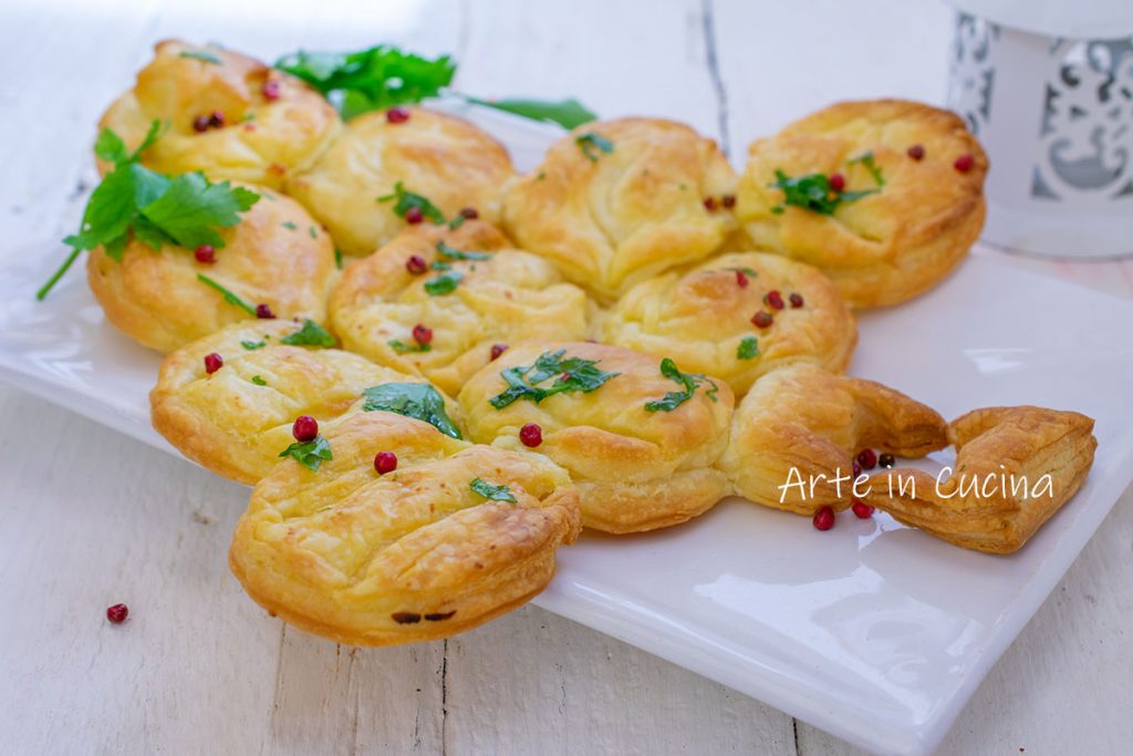 Salmon Puff Pastry Christmas Appetizer